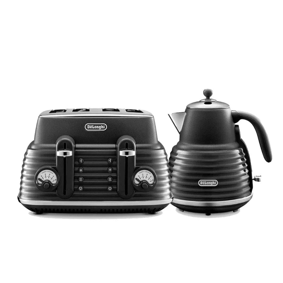 Grey Kettle Delonghi Kettle And Toaster Set Black DeLonghi