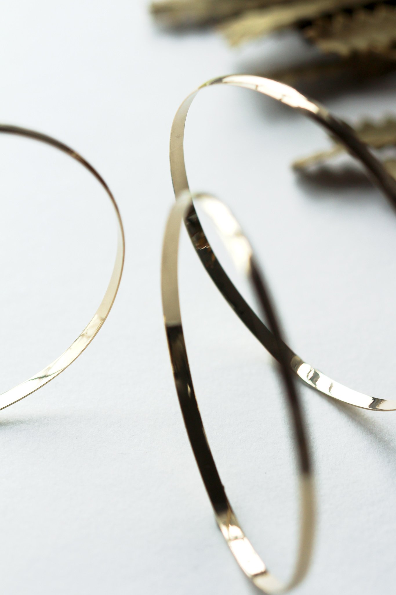 9ct Gold Bangles - 3mm - Avo