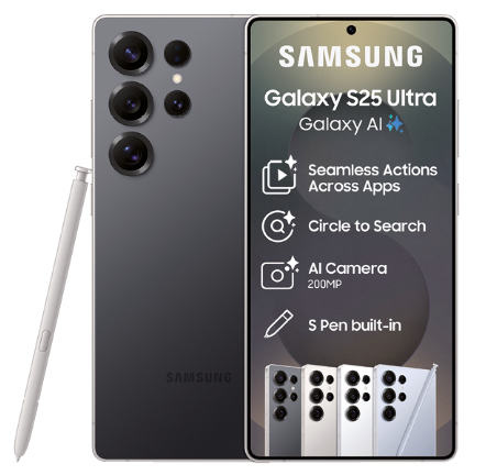 Samsung Galaxy S25 Ultra 5G 256GB Dual Sim - Titanium Black [PRE