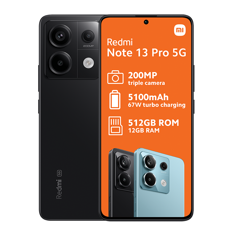 Xiaomi Redmi Note 13 Pro 5G Dual Sim 512GB - Black - Avo