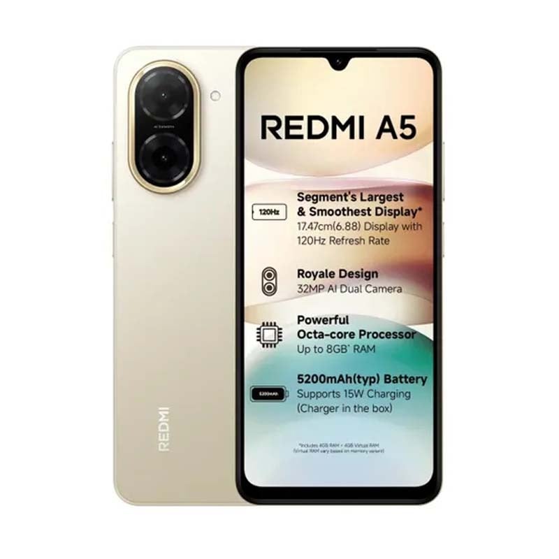 Xiaomi Redmi A5 4G Dual Sim 128GB - Gold - Avo