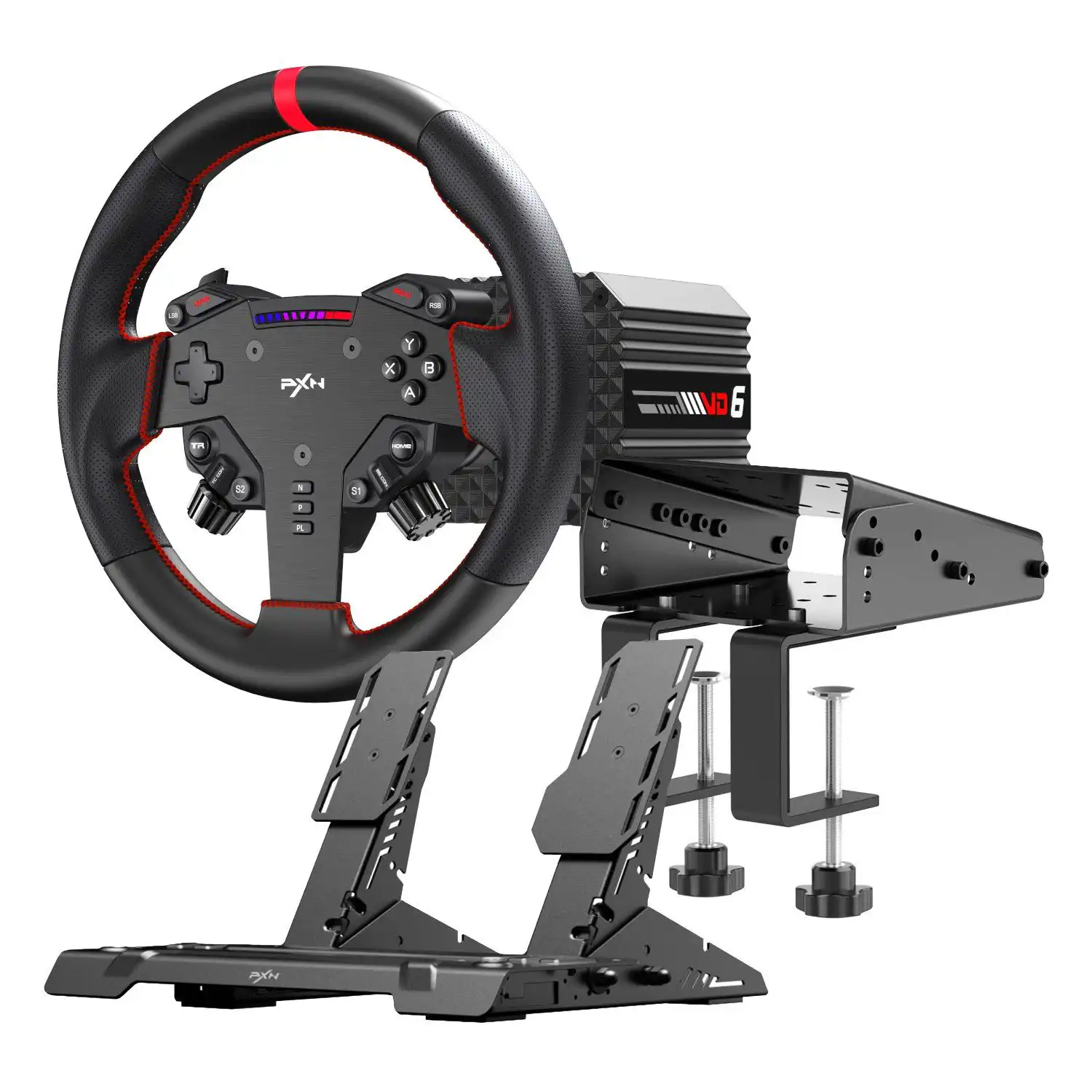 PXN VD6 Direct Drive Sim Racing Wheel | PD-HM Dual Pedal | Z9