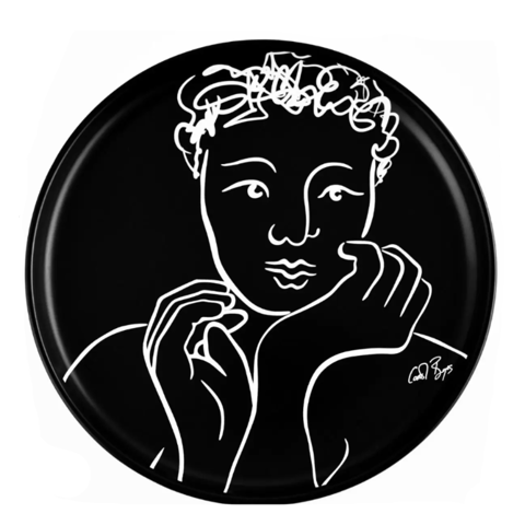 Carrol Boyes Sketchbook Black Dinner Plate Set Of Avo