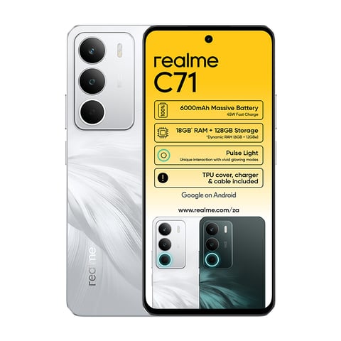 Realme C71 4G Dual Sim 128GB - White Swan - Avo