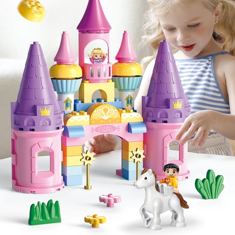 Feelo - Princess Castle - Large Building Block Set - 43 Pieces - Avo
