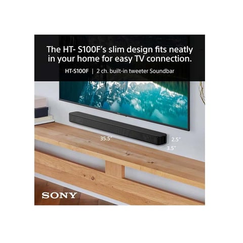 Sony HT-S100F 2ch Single Soundbar with Bluetooth Technology