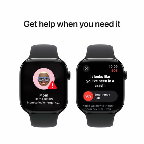 Apple Watch Series 10 GPS 46mm Jet Black Aluminum Case with