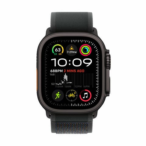 Apple Watch Ultra 2 GPS + Cellular 49mm Black Titanium Case with Apple Watch Ultra 2 GPS + Cellular 49mm Black Titanium Case with