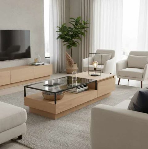 Jasmine Coffee Table - Finery - Avo
