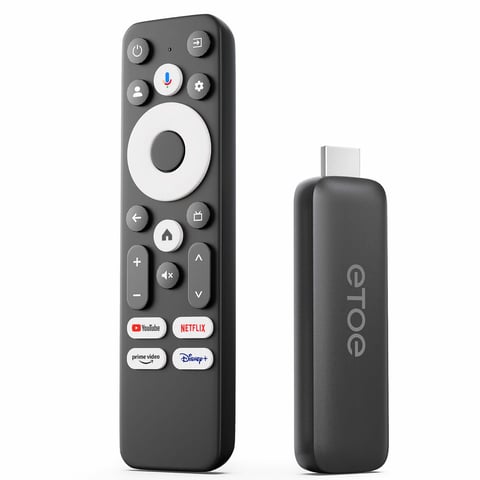 ETOE T2 4K Google Certified Netflix certified TV Stick - Avo