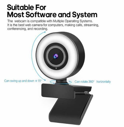 Gaming Pc Vitade Zoomable Webcam With Remote Control, 1080P 60FPS