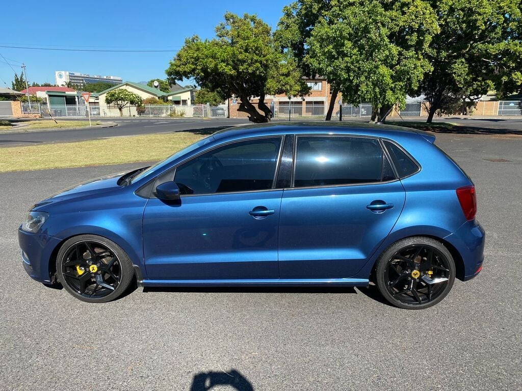 Polo Modified Blue Colour Black ABS Plastic Polo Batman Spoiler At